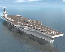 NEWPORT NEWS, Va. (May 24, 2016) An artist conception of the aircraft carrier USS Enterprise (CVN 80), the third nuclear-powered aircraft carrier of the Gerald R. Ford-class planned for building at Newport News Shipbuilding. U.S. Navy photo courtesy of Huntington Ingalls Industries.