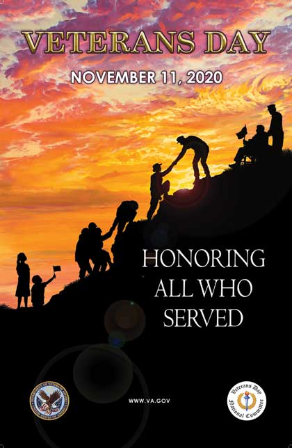 Veterans Day 2020 poster