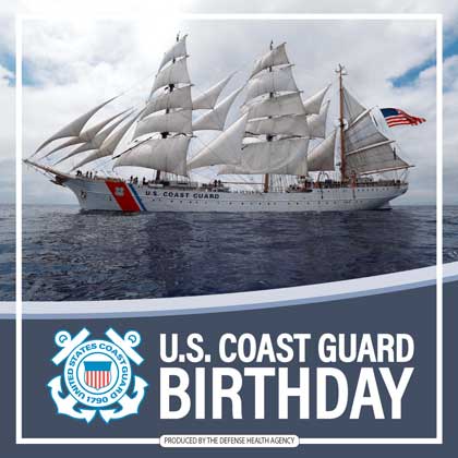 Aug 4: Today marks the 232nd anniversary of the establishment of the U.S Coast Guard. For your centuries worth of dedicated service, thank you and Happy Birthday.